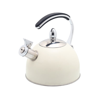 Buckingham Stainless Steel Stovetop Whistling Kettle with Soft Touch Silicon Handle 2 Litre