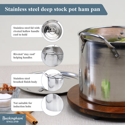 Buckingham Stainless Steel Stock Pot