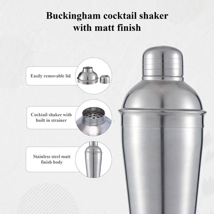 Buckingham Stainless Steel Cocktail Mixer 750 ml