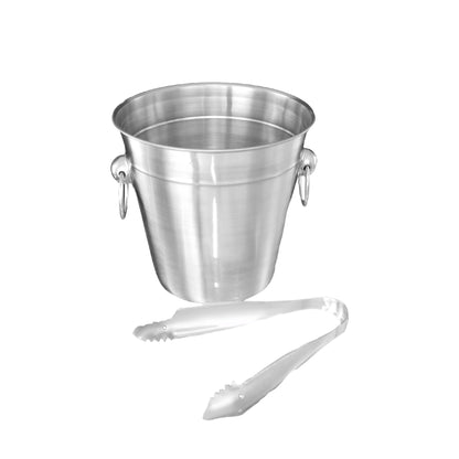 Buckingham Stainless Steel Mini Ice Bucket 14 cm+ Tong