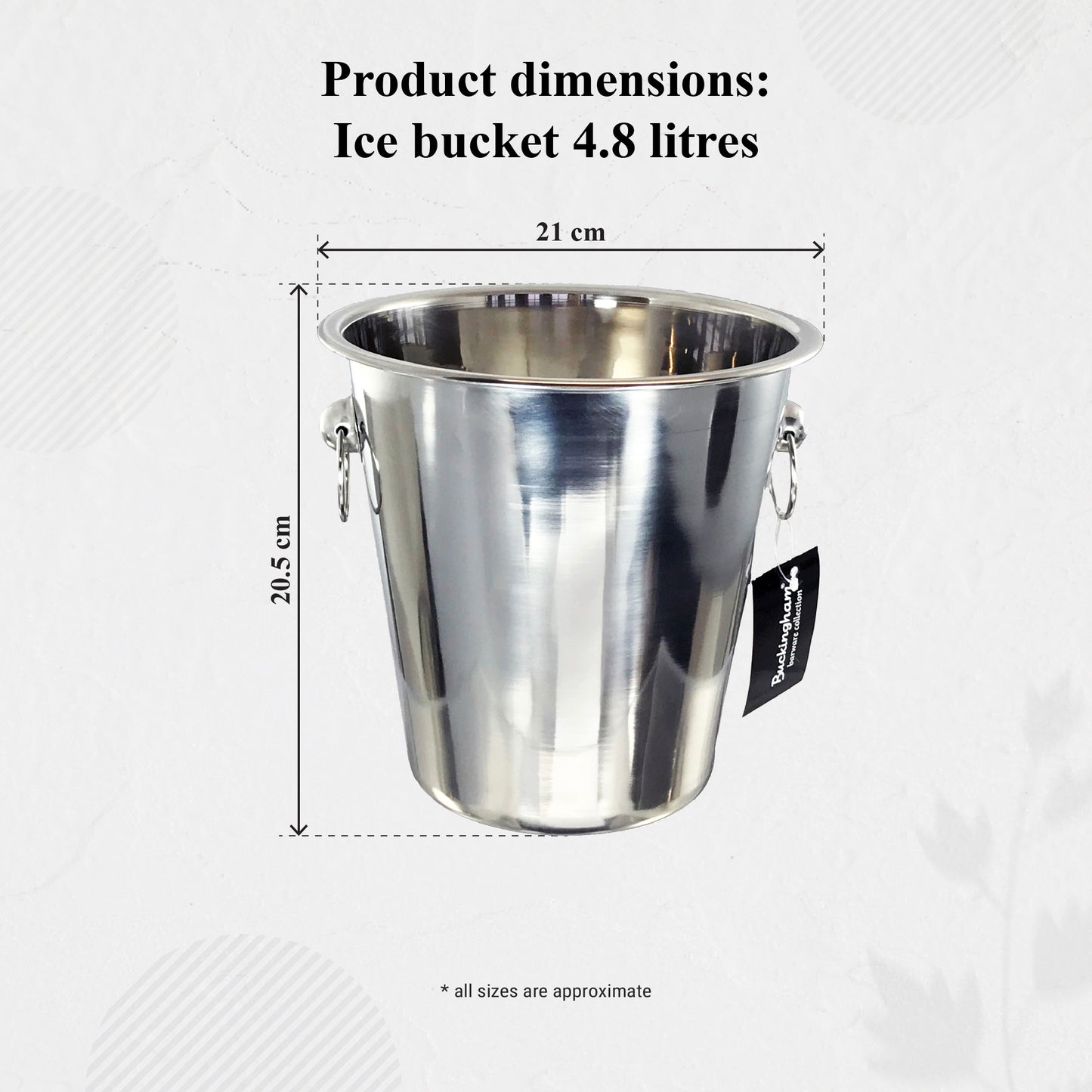 Buckingham Stainless Steel Wine Bottle Cooler 4.8 L