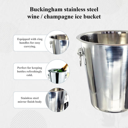 Buckingham Stainless Steel Wine Bottle Cooler 4.8 L