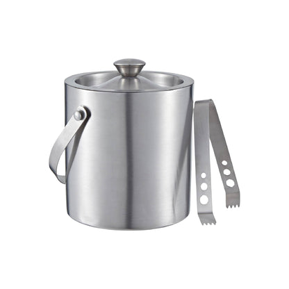 Buckingham Stainless Steel Double Wall Ice Bucket with Tong 1.75 L