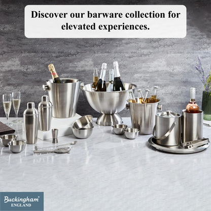 Buckingham Stainless Steel Jigger Peg Measure 30 / 60 ml Matt Finish