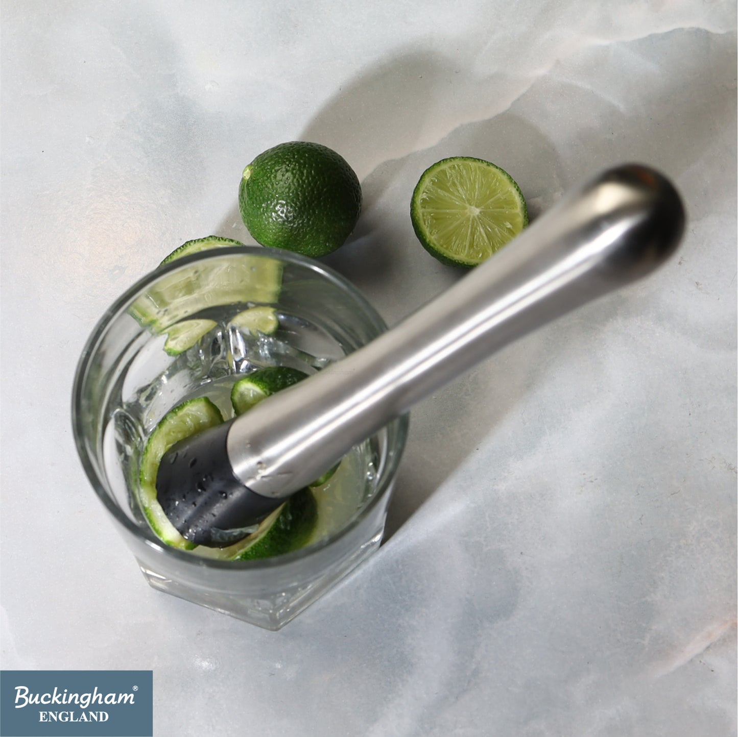 Buckingham Stainless Steel Cocktail Mint Muddler 21 cm