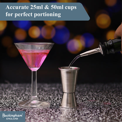 Buckingham Stainless Steel Double Jigger 25/50ml