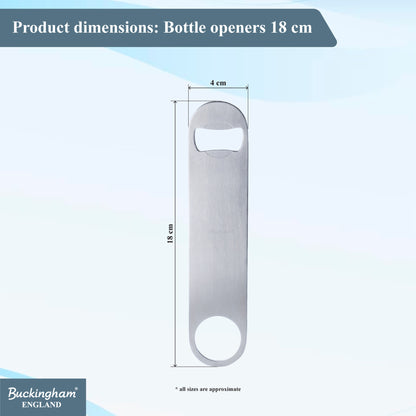 Buckingham Stainless Steel Multi Purpose Can and Bottle Opener 18 cm