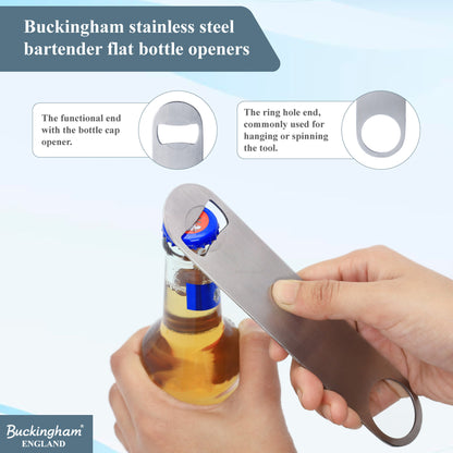 Buckingham Stainless Steel Multi Purpose Can and Bottle Opener 18 cm