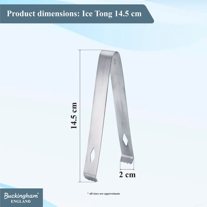 Buckingham Stainless Steel Cocktail Tong Precision Ice Tong