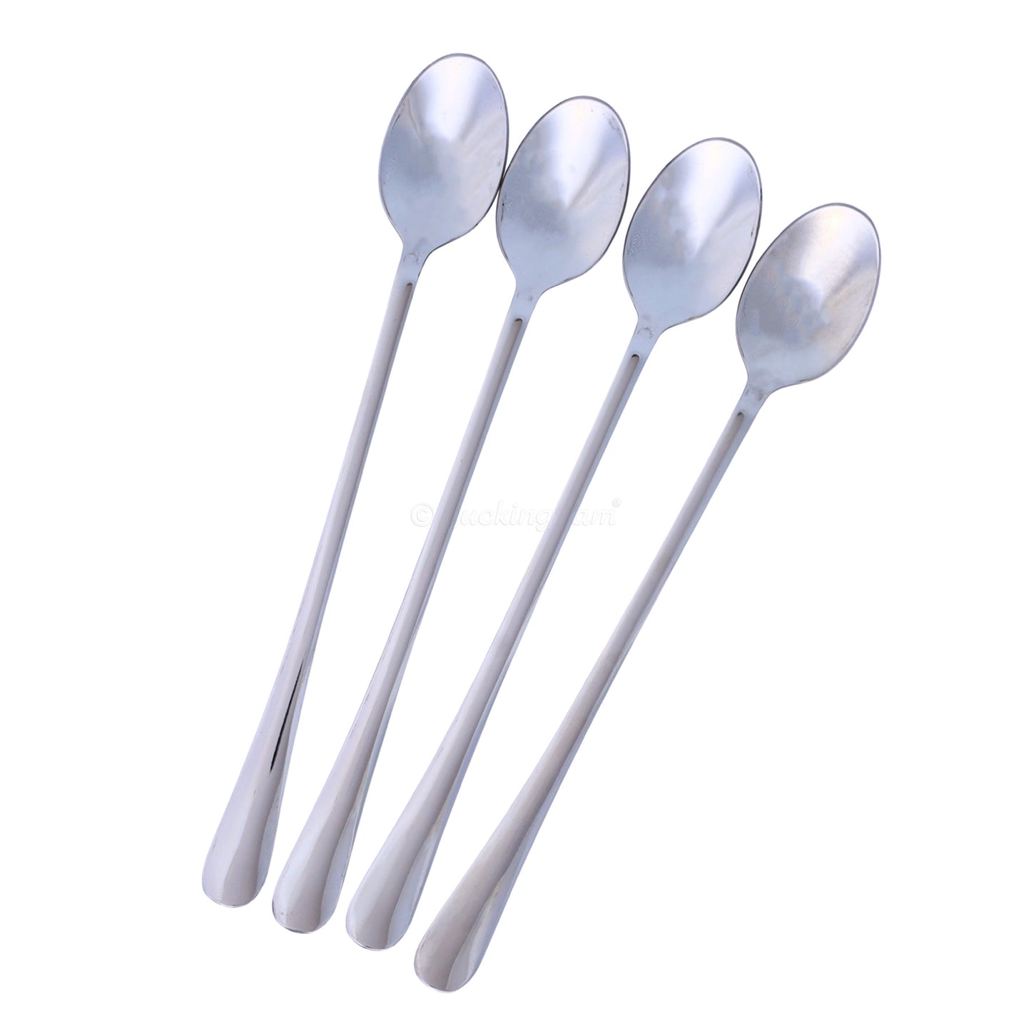 Buckingham Stainless Steel Spoons Set of 4  Iced tea Spoons Long Handle 20 cm