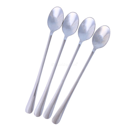 Buckingham Stainless Steel Spoons Set of 4  Iced tea Spoons Long Handle 20 cm