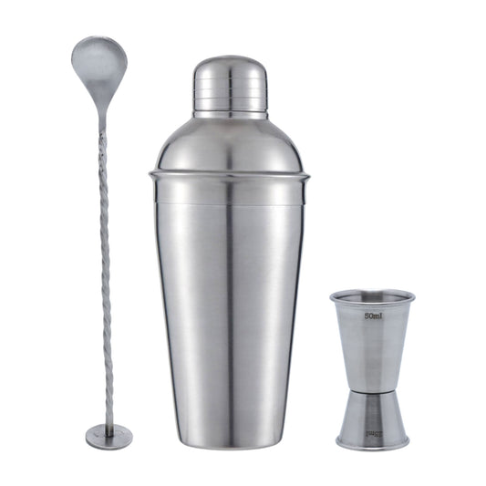 Buckingham 3 Piece Stainless Steel Bar Set (25 / 50 ml)