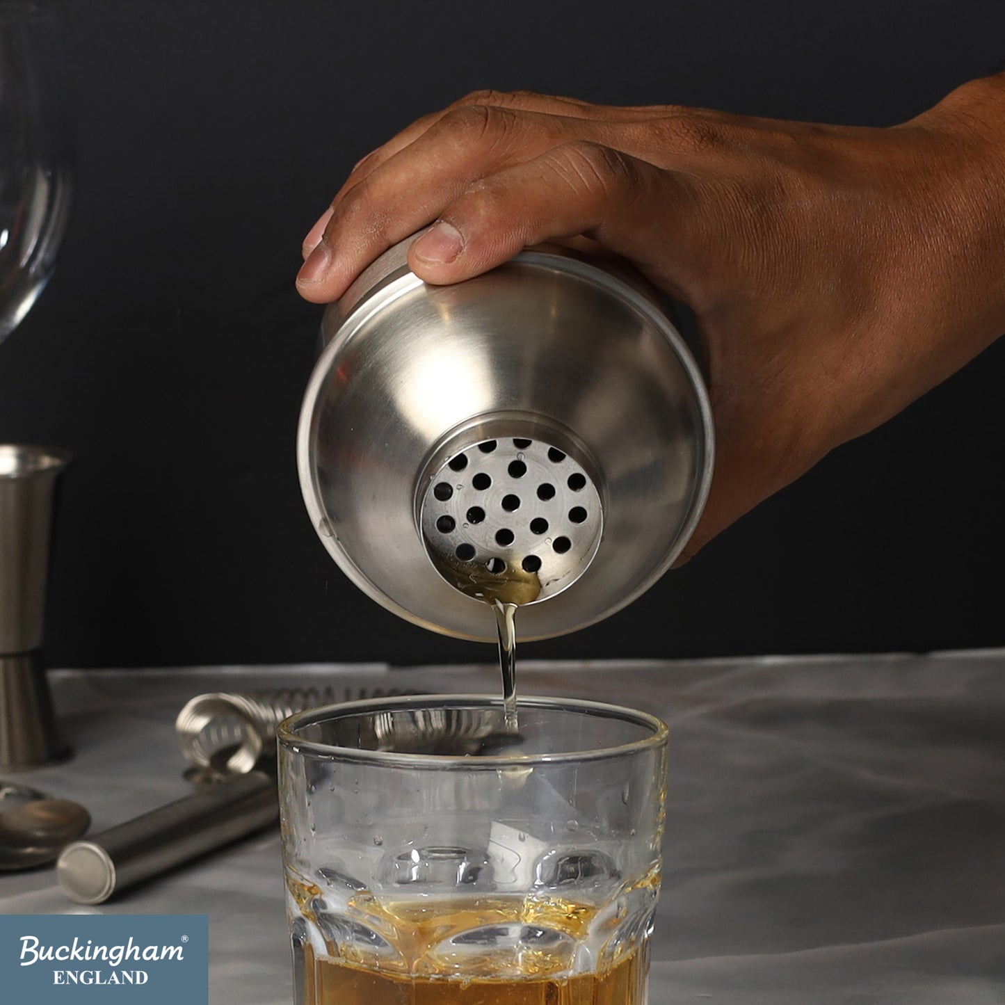 Buckingham 3 Piece Stainless Steel Bar Set (25 / 50 ml)