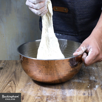 Buckingham Stainless Steel Copper Mixing Bowl for Baking