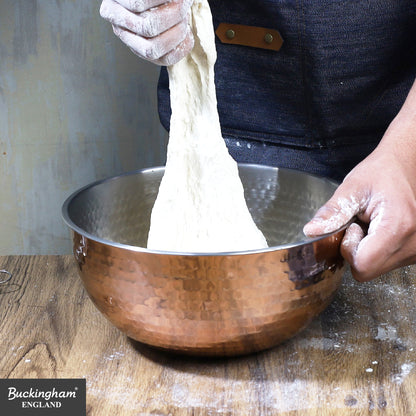 Buckingham Stainless Steel Copper Mixing Bowl for Baking