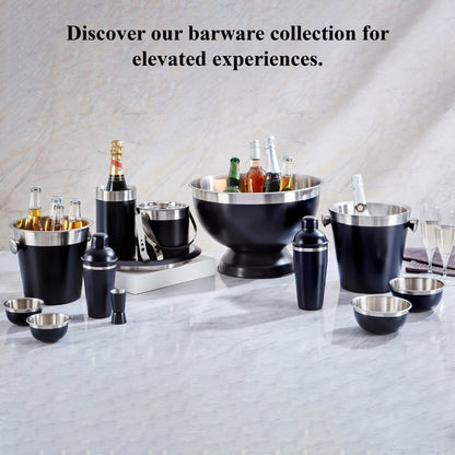 Buckingham Stainless Steel Double Wall Ice Bucket with Tong 1.75 L