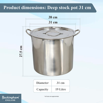 Buckingham Stainless Steel Stock Pot