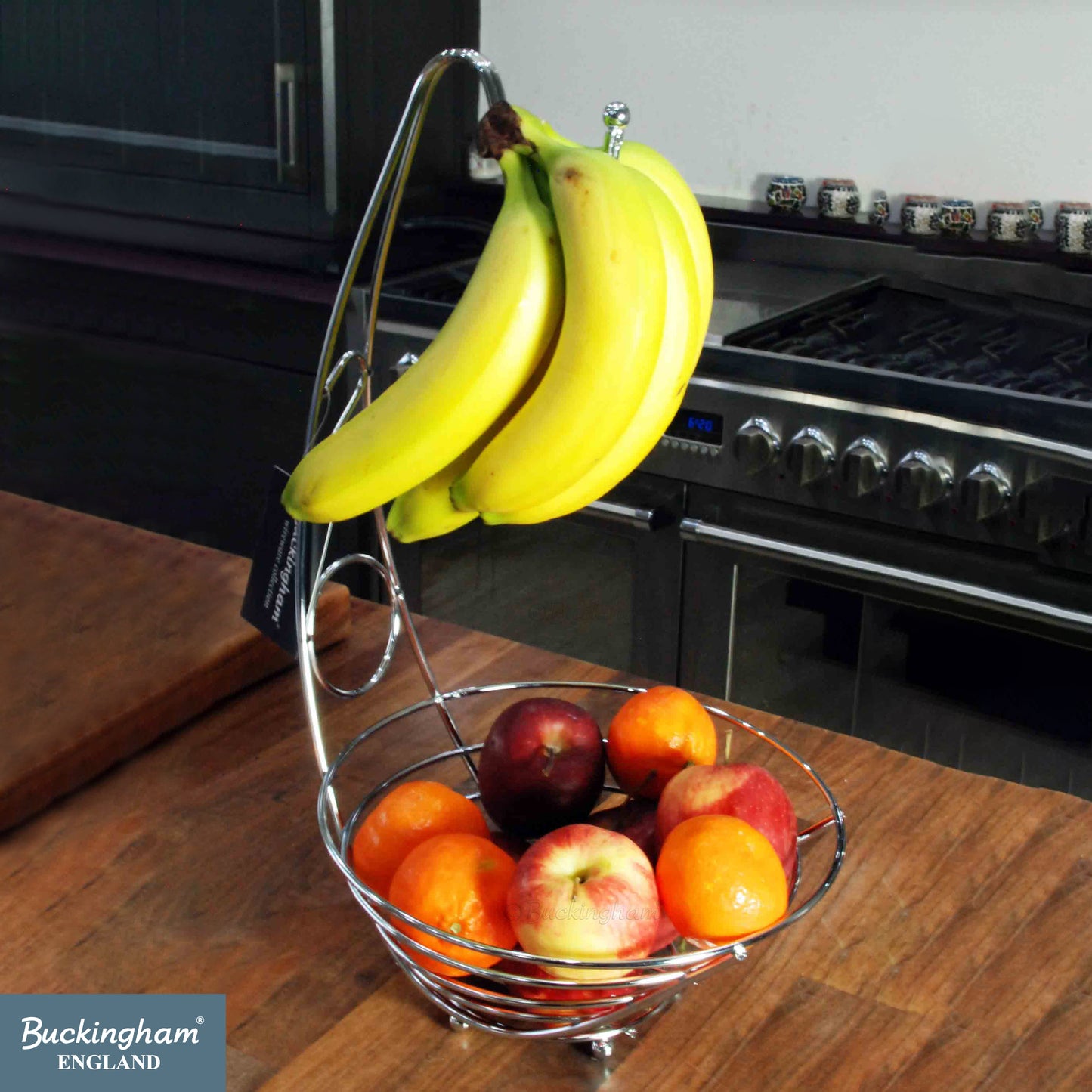 Buckingham Banana Tree Holder with Fruit Basket