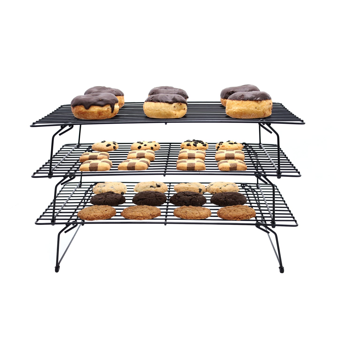 Buckingham Stackable Non-Stick 3 Tier Cooling Rack 40 cm