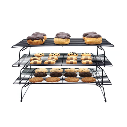 Buckingham Stackable Non-Stick 3 Tier Cooling Rack 40 cm