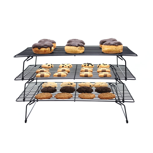 Buckingham Stackable Non-Stick 3 Tier Cooling Rack 40 cm