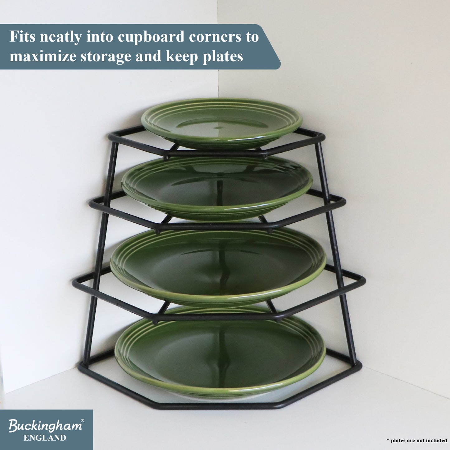Buckingham 4 Tier Racking Plate Organiser