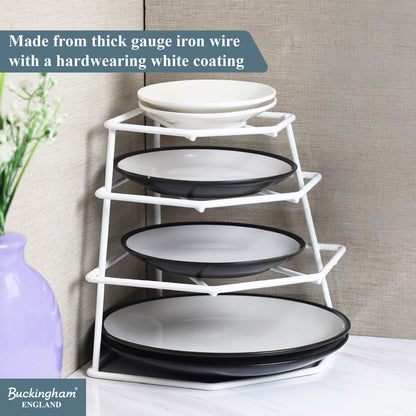 Buckingham 4 Tier Racking Plate Organiser