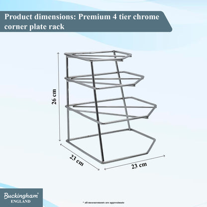 Buckingham 4 Tier Racking Plate Organiser