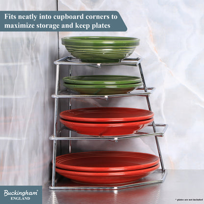 Buckingham 4 Tier Racking Plate Organiser
