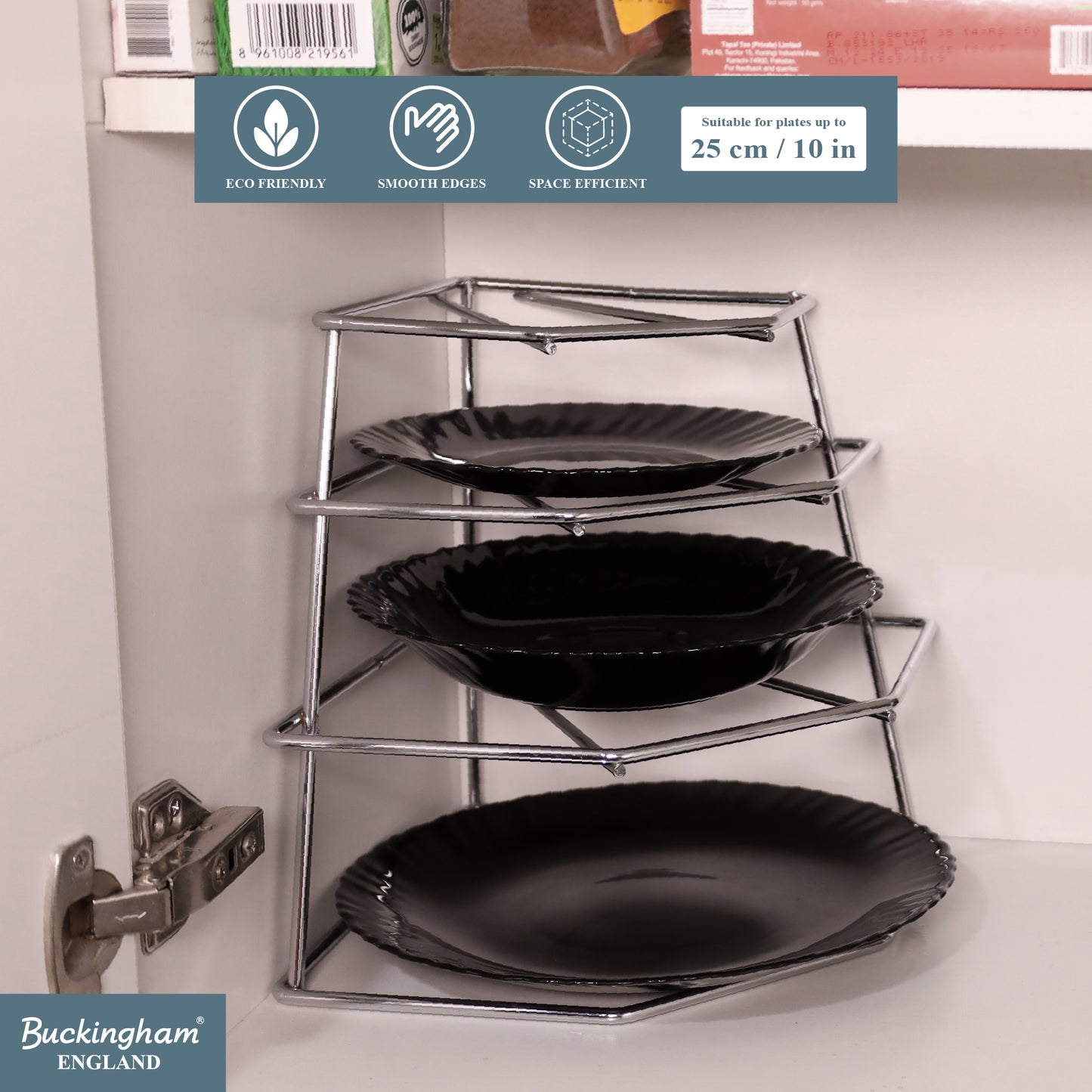 Buckingham 4 Tier Racking Plate Organiser