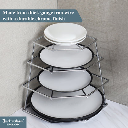 Buckingham 4 Tier Racking Plate Organiser
