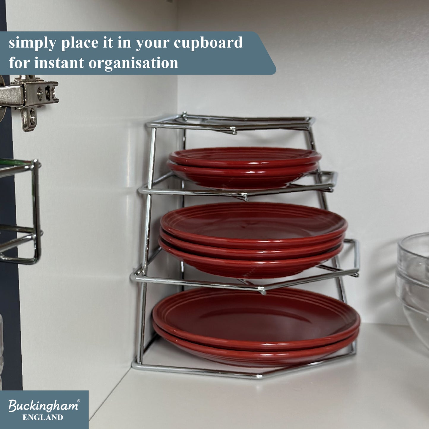 Buckingham 4 Tier Racking Plate Organiser