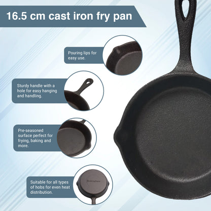 Buckingham Pre-Seasoned Cast Iron Frying Pan