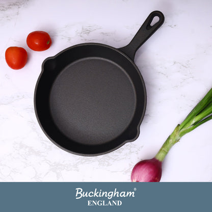 Buckingham Pre-Seasoned Cast Iron Frying Pan