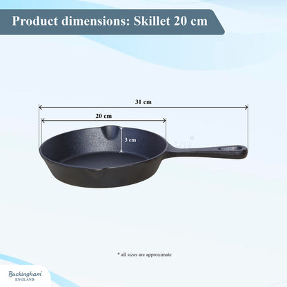 Buckingham Pre-seasoned Premium Cast Iron Skillet