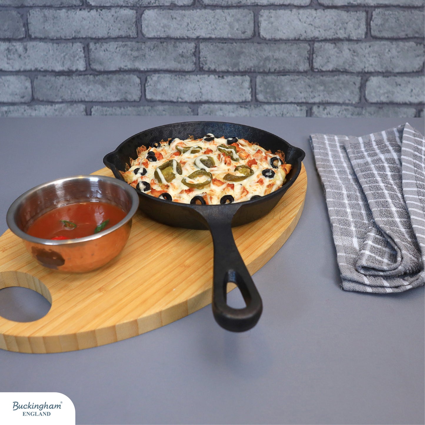 Buckingham Pre-seasoned Premium Cast Iron Skillet