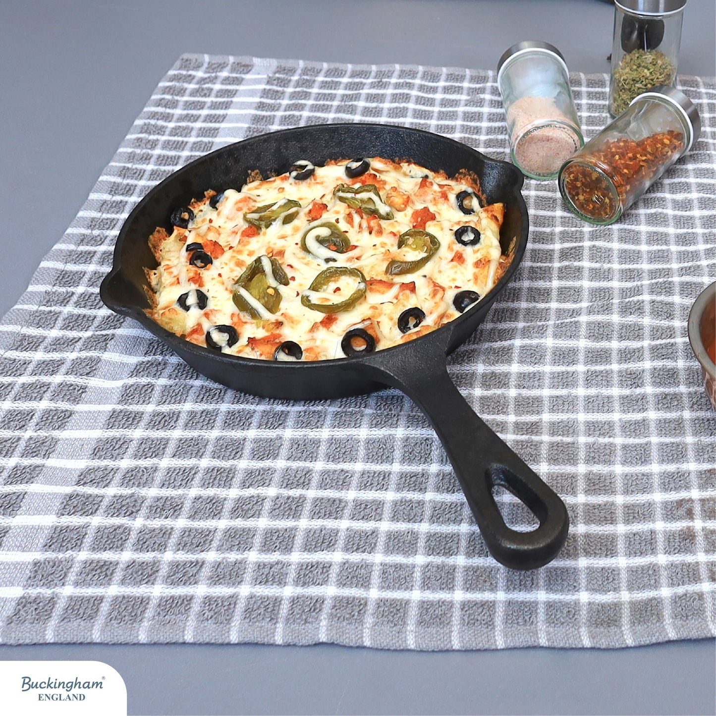 Buckingham Pre-seasoned Premium Cast Iron Skillet