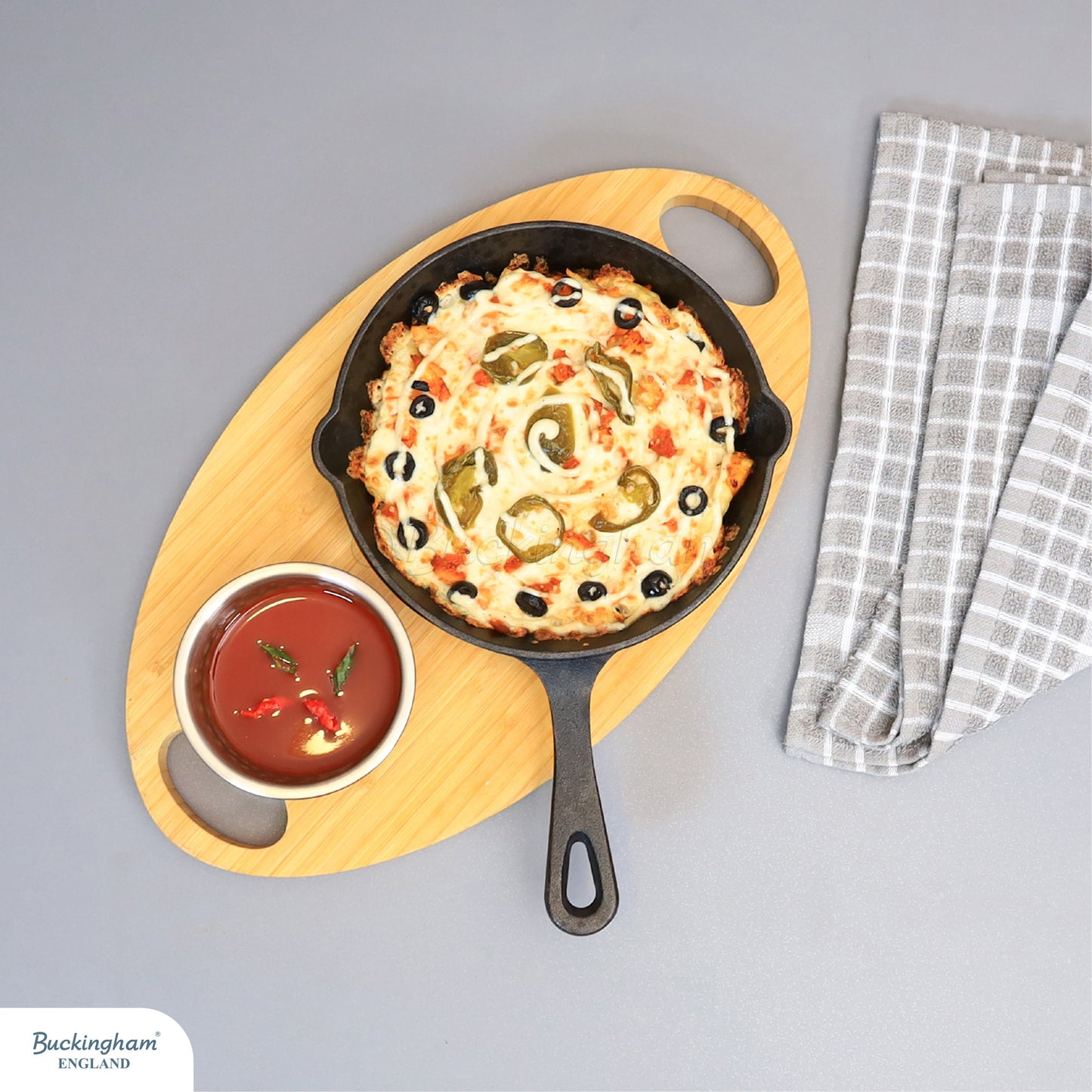 Buckingham Pre-seasoned Premium Cast Iron Skillet