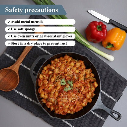 Buckingham Pre-seasoned Premium Cast Iron Skillet