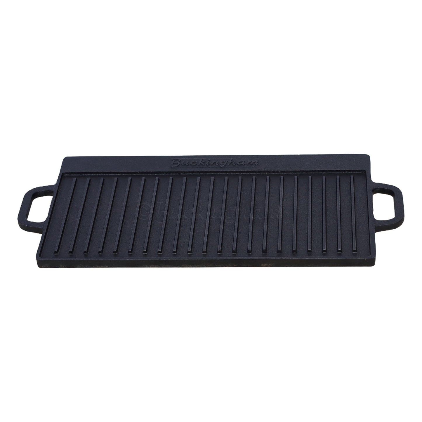 Buckingham Pre-Seasoned Cast Iron Reversible Grill Plate 50 cm