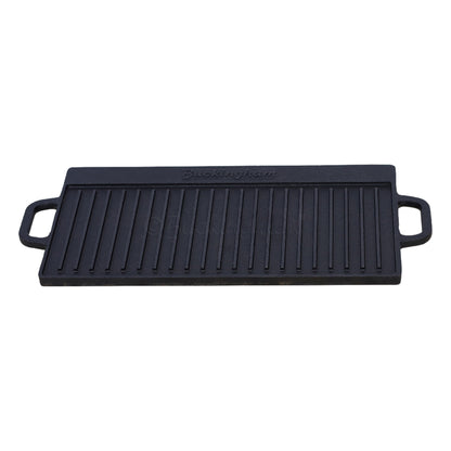 Buckingham Pre-Seasoned Cast Iron Reversible Grill Plate 50 cm