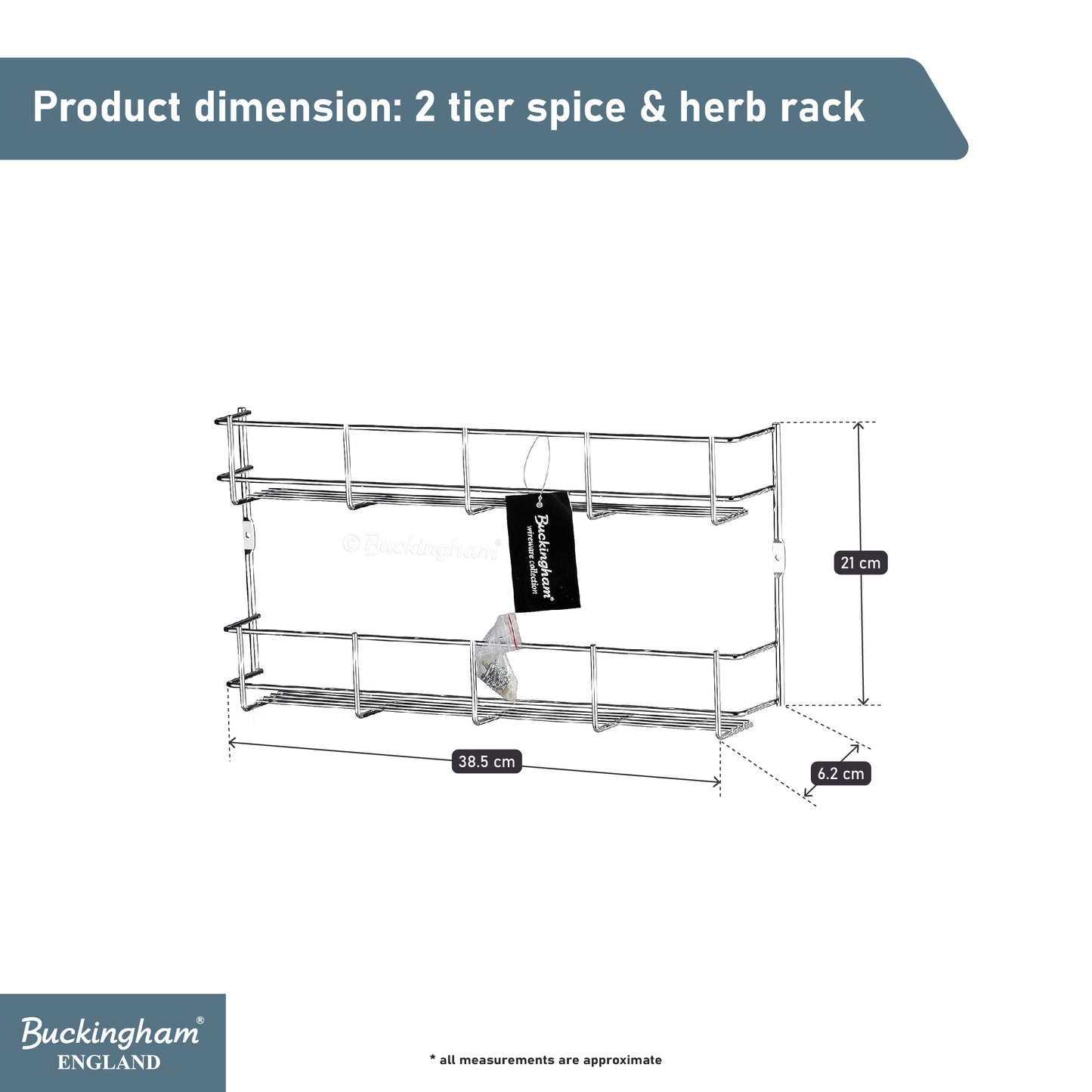 Buckingham Tier Spice and Herb Rack