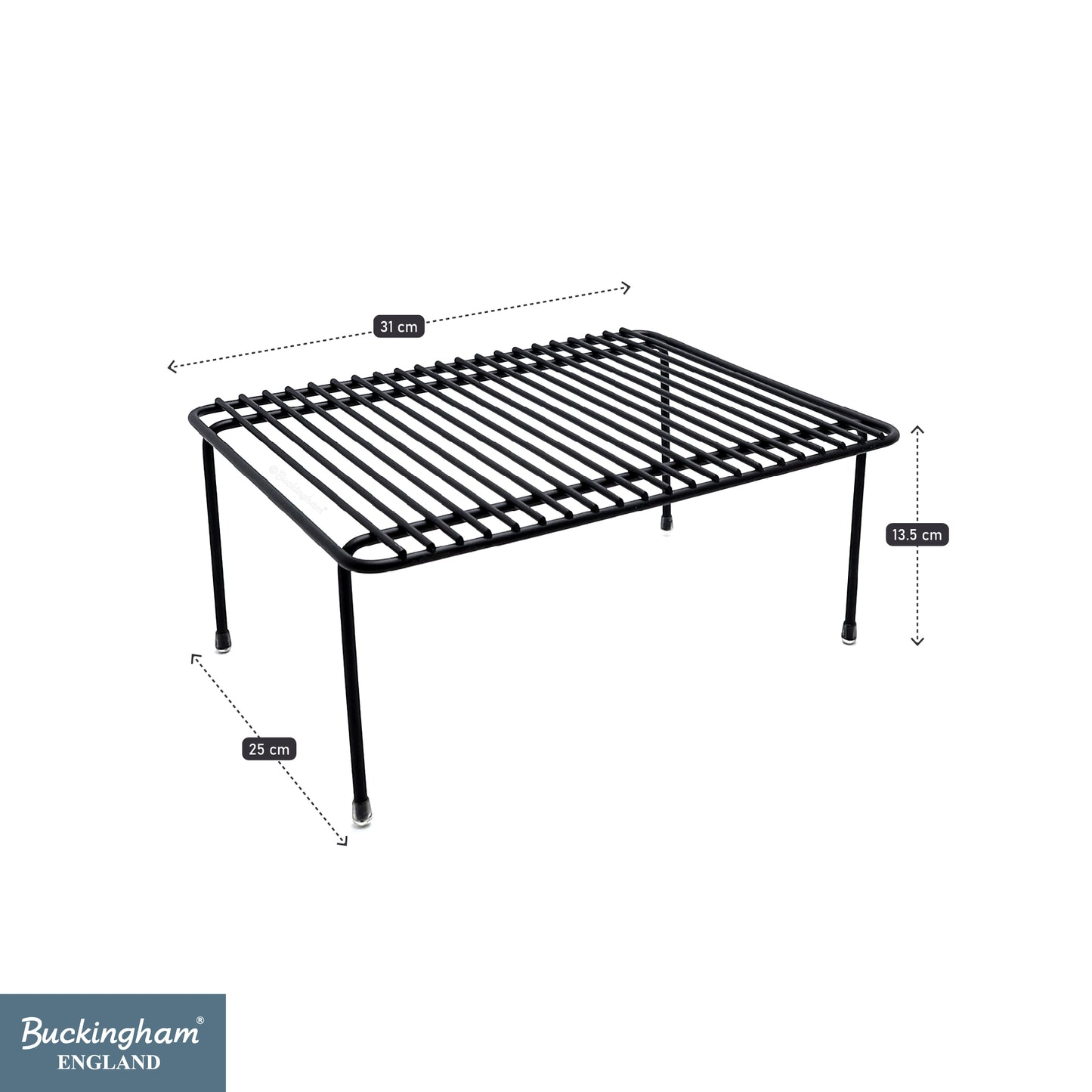 Buckingham Storage Helper Shelf Jar and Storage Organizer