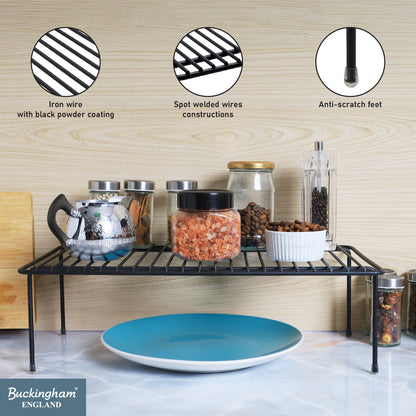 Buckingham Storage Helper Shelf Jar and Storage Organizer