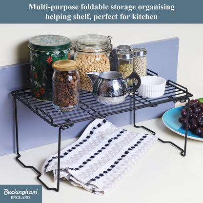 Buckingham Freestanding Kitchen Folding Shelf Organiser