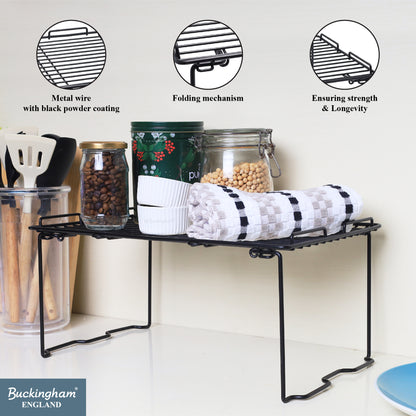 Buckingham Freestanding Kitchen Folding Shelf Organiser