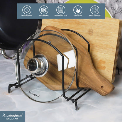 Buckingham Premium Kitchen Organizer Rack Black