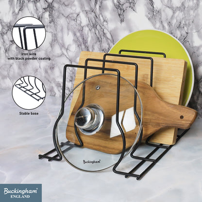 Buckingham Premium Kitchen Organizer Rack Black