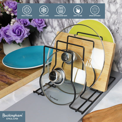 Buckingham Premium Kitchen Organizer Rack Black