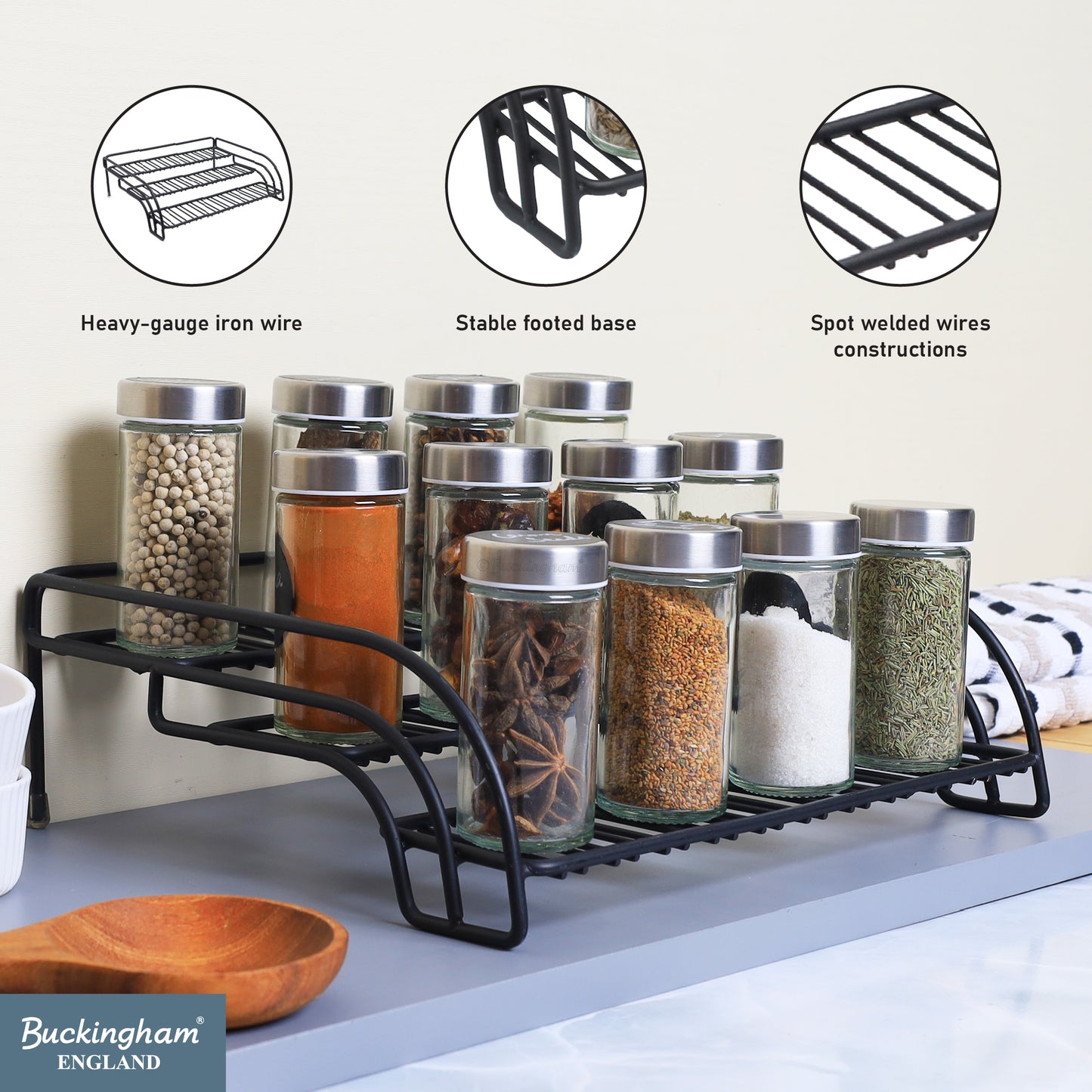 Buckingham 3 Tier Kitchen Cupboard Organiser